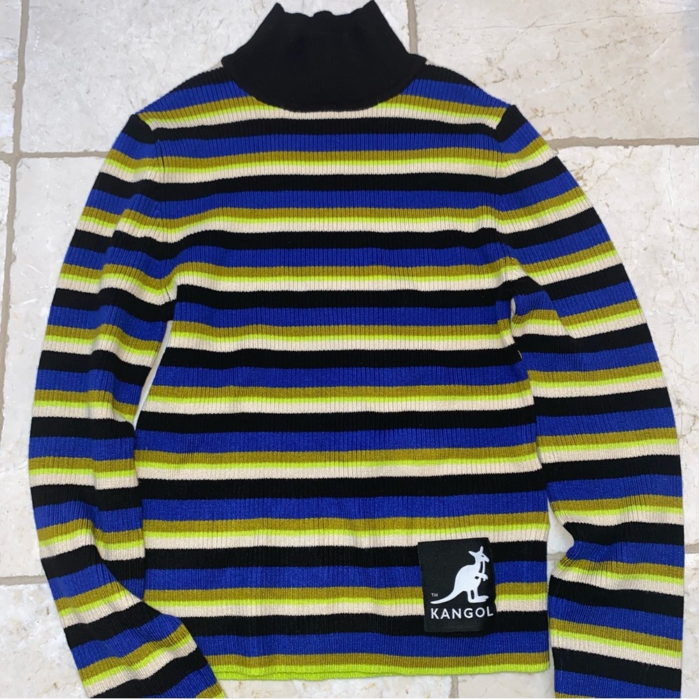 Kangol Striped Turtleneck